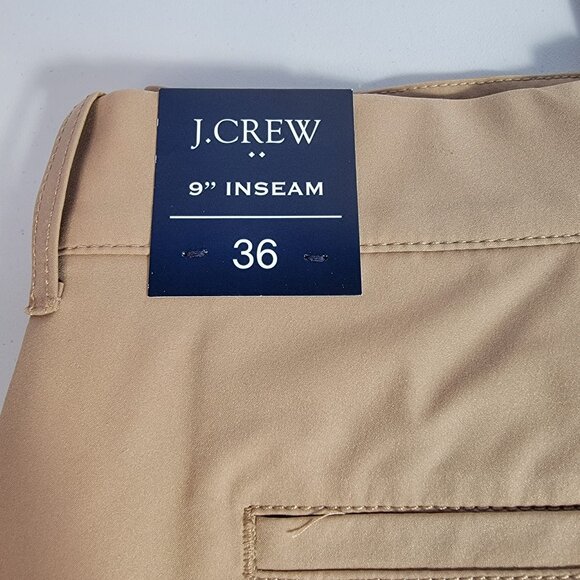 NWT Mens Jcrew Khaki Tech Shorts size 36 - Picture 6 of 11
